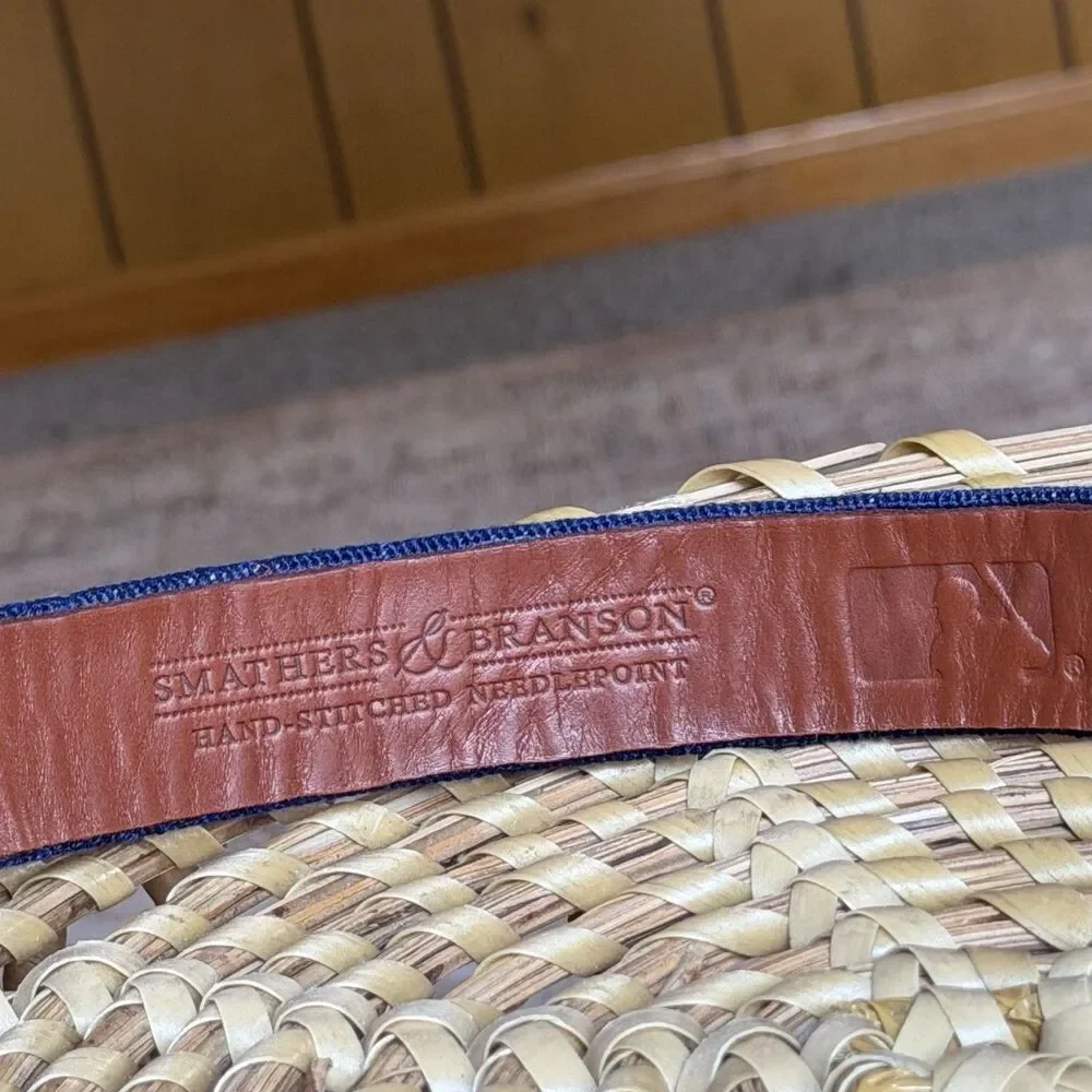 Atlanta Braves 2021 World Series Needlepoint Belt by Smathers & Branson 32